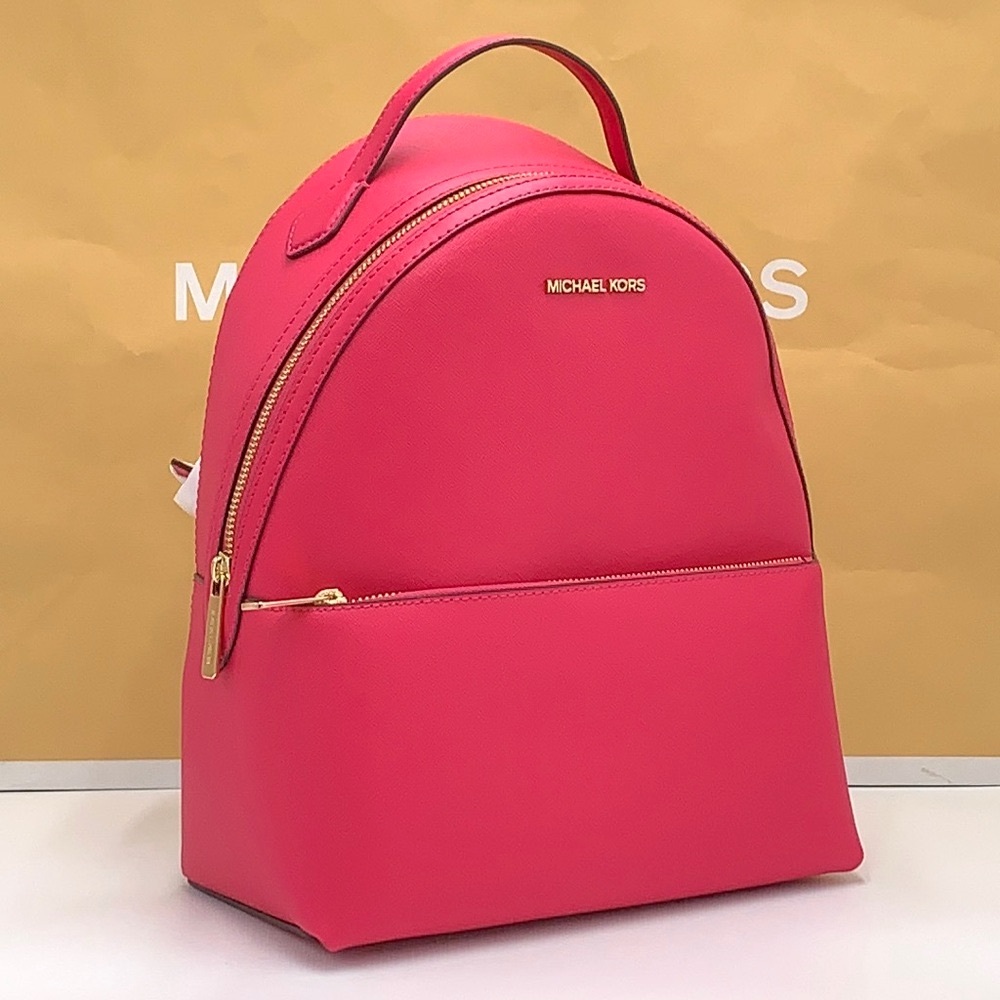 MICHAEL KORS Sheila Medium Front Packet Backpack ELECTRIC PINK COLOR